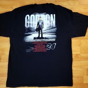 Nascar Jeff Gordon #24 Black tshirt size Large